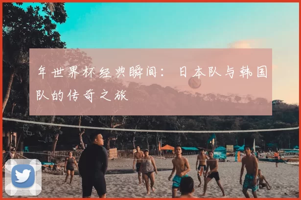 年世界杯经典瞬间:日本队与韩国队的传奇之旅