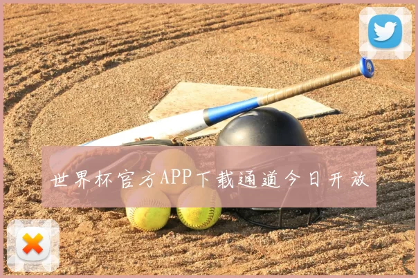 世界杯官方APP下载通道今日开放